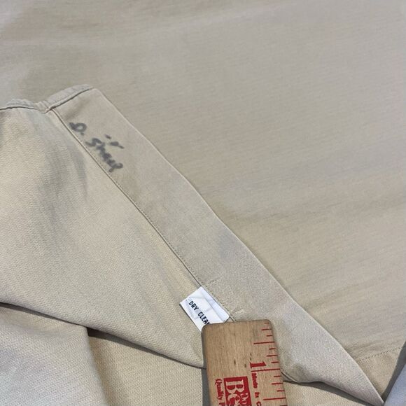 Polo Ralph Lauren Long Sleeve Shirt Mens XL Tan Blake Silk Blend Button Pony - Picture 7 of 10